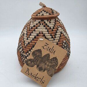 African Zulu Ukhamba Large Basket new 8"x7" Africa beer